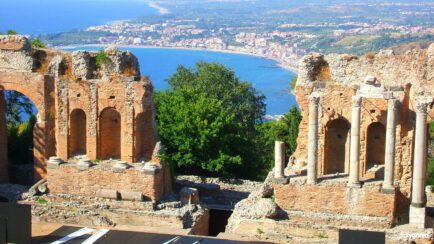 Taormina Sicily Italy Greek theatre